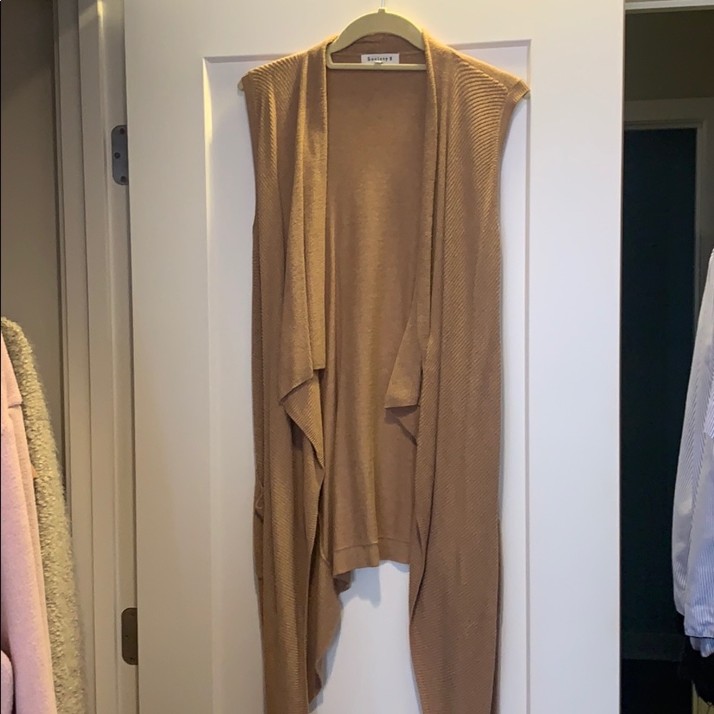 Knit tank cardigan